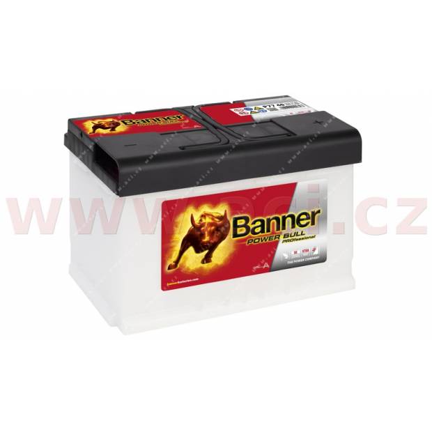 77Ah baterie, 700A, pravá BANNER Power Bull Professional 278x175x190 BA P7740 BANNER