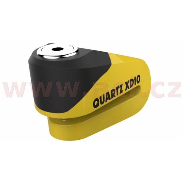 zámek kotoučové brzdy Quartz XD10, OXFORD - Anglie (žlutý/černý, průměr čepu 10 mm) M005-49 OXFORD