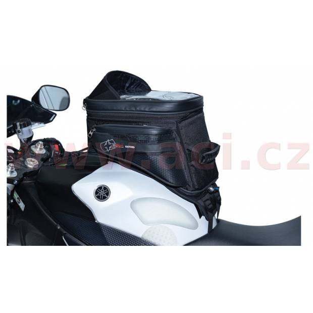 tankbag na motocykl S20R Adventure s popruhy, OXFORD - Anglie (černý, objem 20l) M006-116 OXFORD