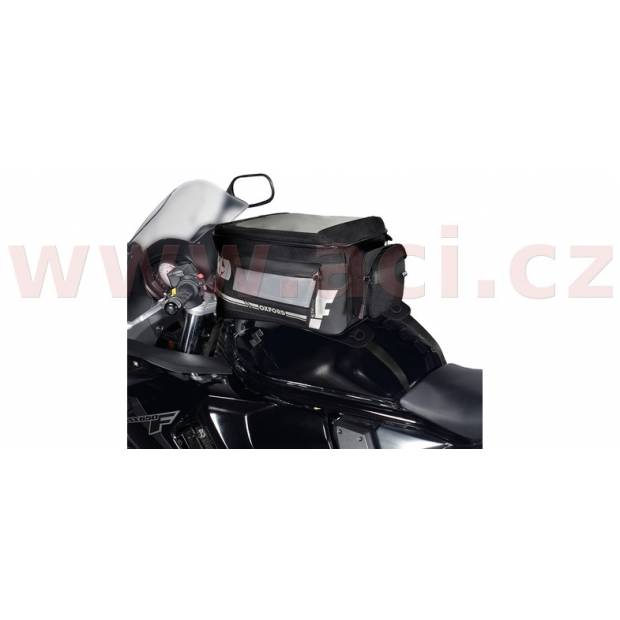 tankbag na motocykl F1 s popruhy, OXFORD - Anglie (černý, objem 18l) M006-205 OXFORD