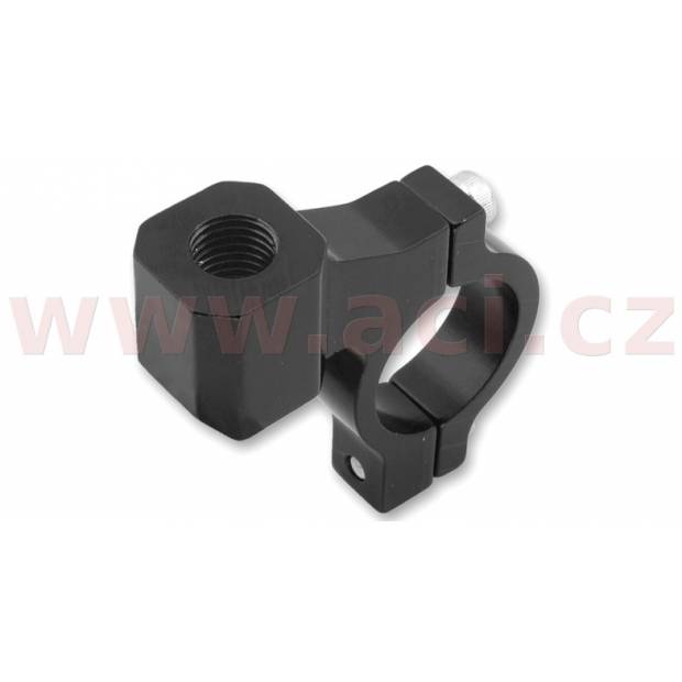 CNC adaptér zpětného zrcátka M10/1,25 pravý závit (22,2 mm průměr) (černý) M008-251 Q-TECH