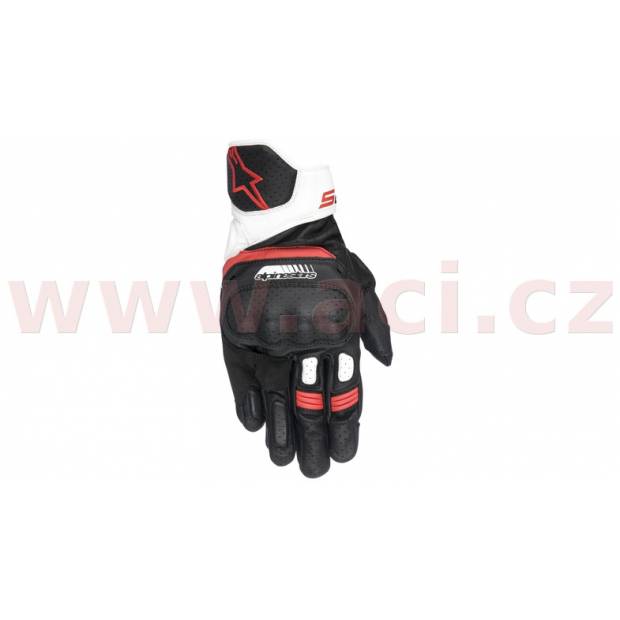 rukavice SP-5, ALPINESTARS - Itálie (černé/bílé/červené) M120-191 ALPINESTARS