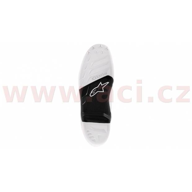podrážky pro boty TECH 7, ALPINESTARS - Itálie (černé/bílé, pár, pro velikost 45,5) M134-67-11 ALPINESTARS