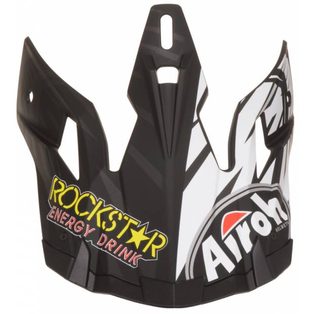 náhradní kšilt pro přilby AVIATOR 2.2 Rockstar, AIROH - Itálie (bílá/černá/žlutá) M142-604 AIROH