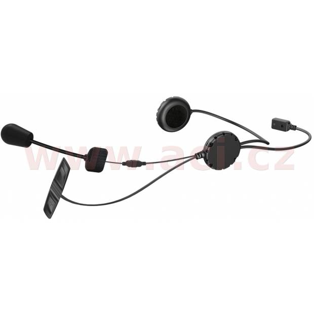Bluetooth handsfree headset 3S pro skútry pro integrální přilby (dosah 0,2 km) včetně pevného mikrofonu, SENA M143-069 SENA