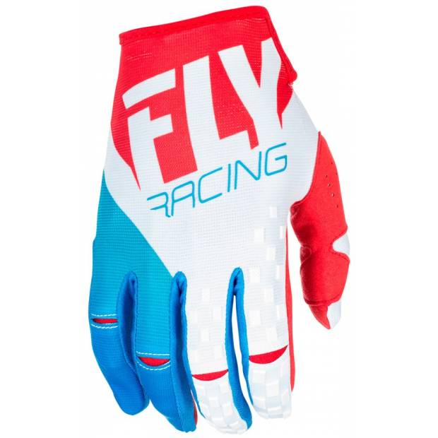 rukavice KINETIC 2018, FLY RACING - USA (červená/bílá/modrá) M172-200 FLY RACING
