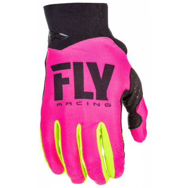 rukavice PRO LITE 2018, FLY RACING - USA (růžová/žlutá fluo) M172-213 FLY RACING