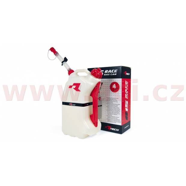 rychlotankovací kanystr R15 (objem 15 litrů), RTECH - Itálie (čirý / červené doplňky) M400-1018 RTECH