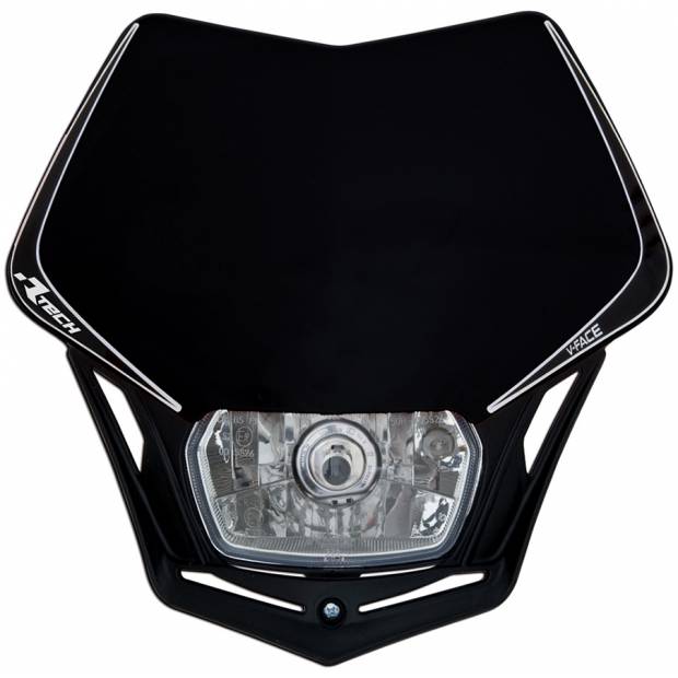 UNI přední maska včetně světla V-Face, RTECH (černá) M400-457 RTECH
