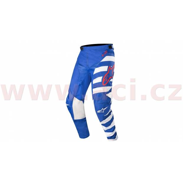 kalhoty RACER BRAAP 2019, ALPINESTARS (modrá/bílá/červená) M171-227 ALPINESTARS