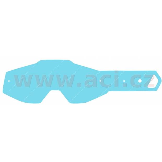 strhávací slídy plexi pro brýle 100% řady RACECRAFT/ACCURI/STRATA dospělé, Q-TECH (50 vrstev v balení, čiré) M152-47 100%