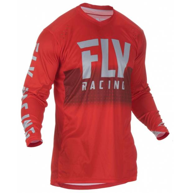 dres LITE 2019, FLY RACING - USA (červená/šedá) M170-194 FLY RACING