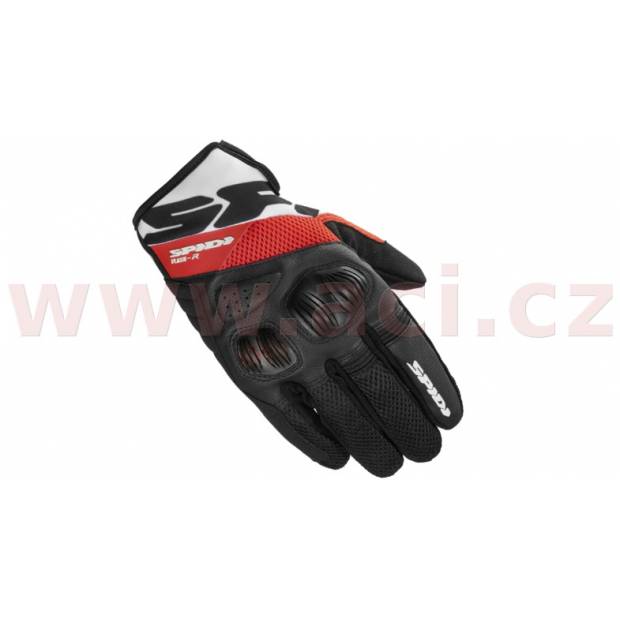 rukavice FLASH R EVO, SPIDI - Itálie (černá/červená) M120-234 Ostatní