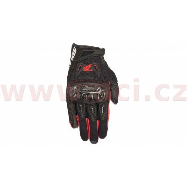 rukavice SMX-2 AIR CARBON V2, ALPINESTARS (černá/červená , vel. S) M120-257-S ALPINESTARS