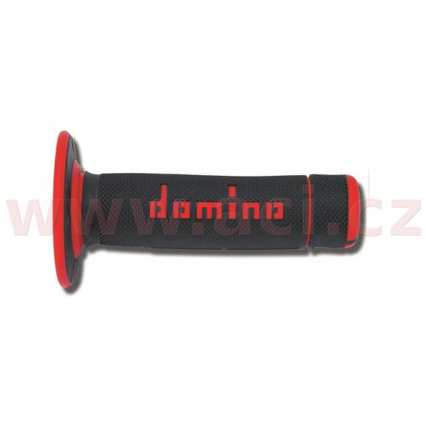 gripy A020 (offroad) délka 118 mm, DOMINO (černo-červené) M018-112 DOMINO