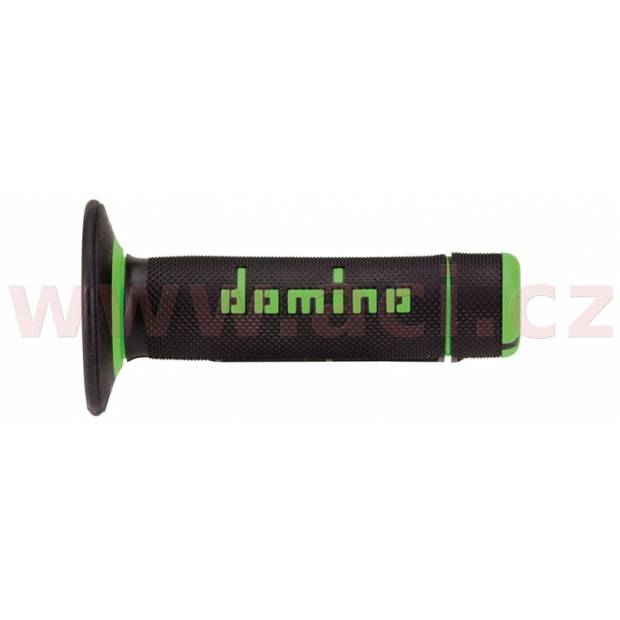 gripy A020 (offroad) délka 118 mm, DOMINO (černo-zelené) M018-113 DOMINO