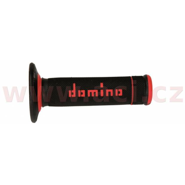gripy A190 (offroad) délka 123 + 120 mm, DOMINO (černo-červené) M018-125 DOMINO