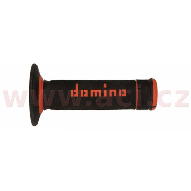 gripy A190 (offroad) délka 123 + 120 mm, DOMINO (černo-oranžové) M018-127 DOMINO