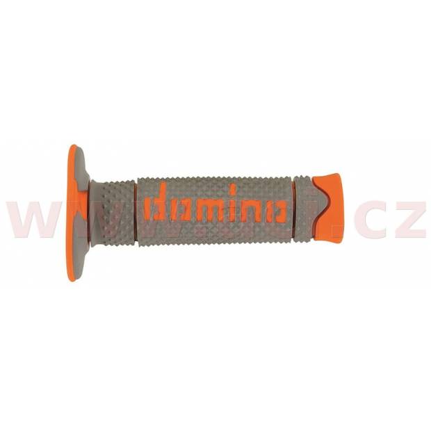 gripy A260 (offroad) délka 120 mm, DOMINO (šedo-oranžové) M018-153 DOMINO