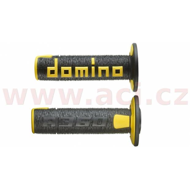 gripy A360 (offroad) délka 120 mm, DOMINO (černo-žluté) M018-189 DOMINO