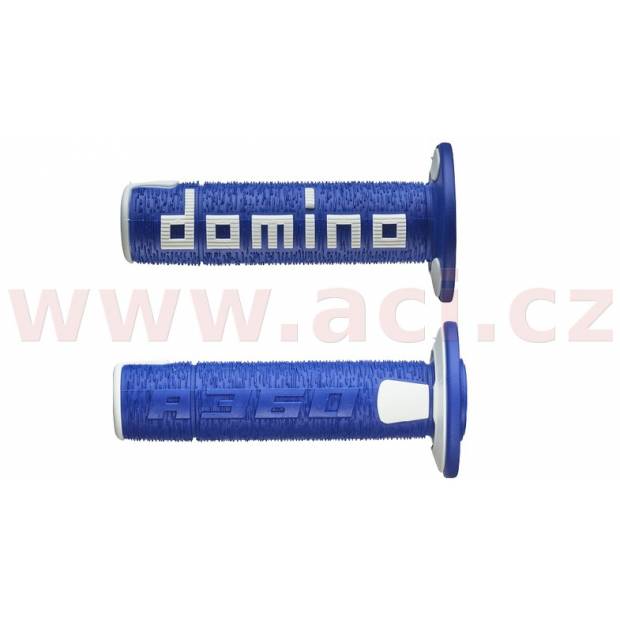 gripy A360 (offroad) délka 120 mm, DOMINO (modro-bílé) M018-191 DOMINO
