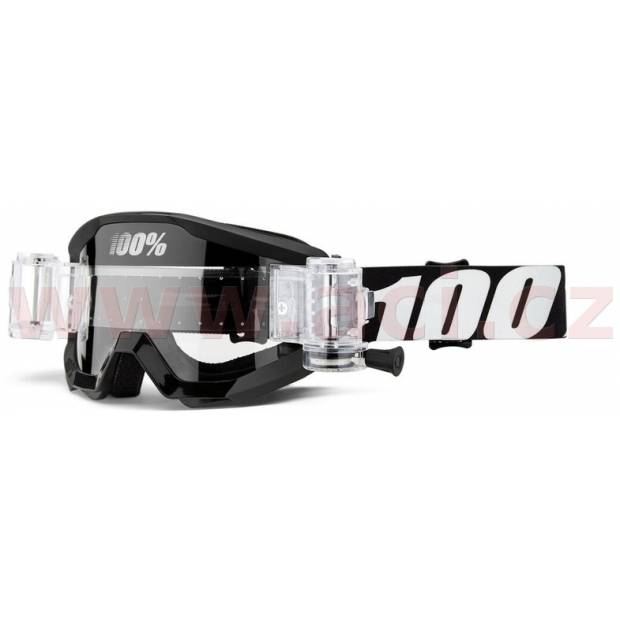 brýle STRATA Mud Outlaw, 100% - USA (čiré plexi) M150-340 100%