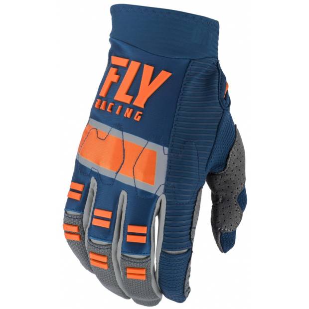 rukavice EVO 2019, FLY RACING - USA (modrá/šedá/oranžová) M172-248 FLY RACING
