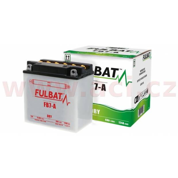 baterie 12V, YB7-A, 8Ah, 124A, konvenční 135(145)x75x133 FULBAT(vč. balení elektrolytu) M310-093 FULBAT