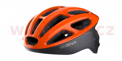 cyklo přilba s headsetem R1, SENA (oranžová) C140-015 SENA