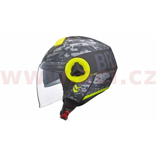 přilba Breeze Camo, V-Helmets (matná šedá/fluo žlutá) M140-1253 V-HELMETS