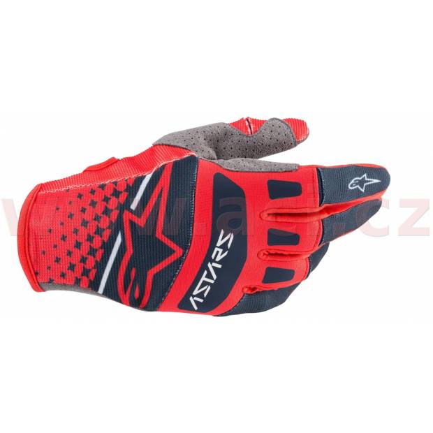 rukavice TECHSTAR 2020, ALPINESTARS (světlá červená/tmavá modrá) M172-375 ALPINESTARS