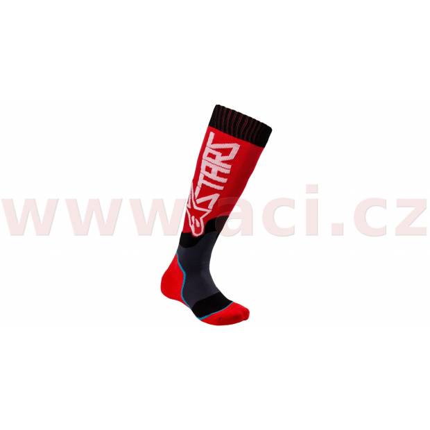 ponožky MX PLUS-2 2020, ALPINESTARS, dětské (červená/bílá) M168-111 ALPINESTARS