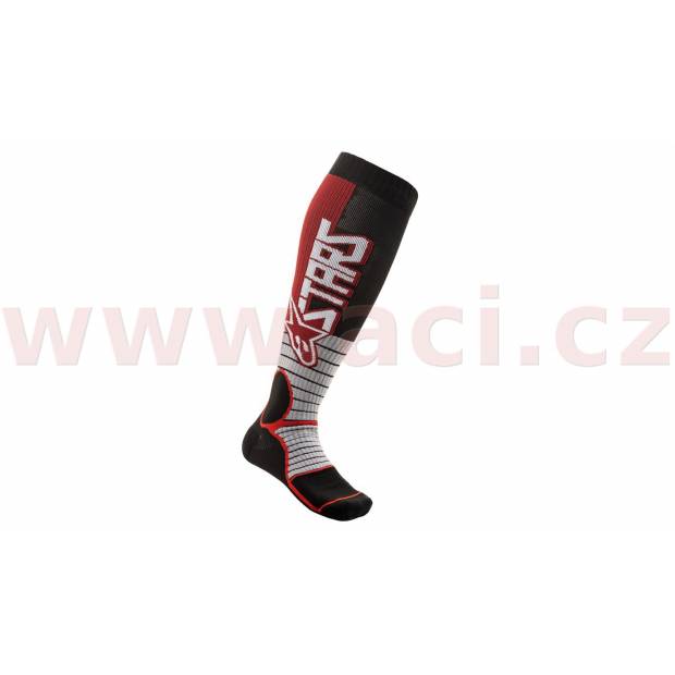 ponožky MX PRO SOCKS 2020, ALPINESTARS (červená/černá) M168-97 ALPINESTARS