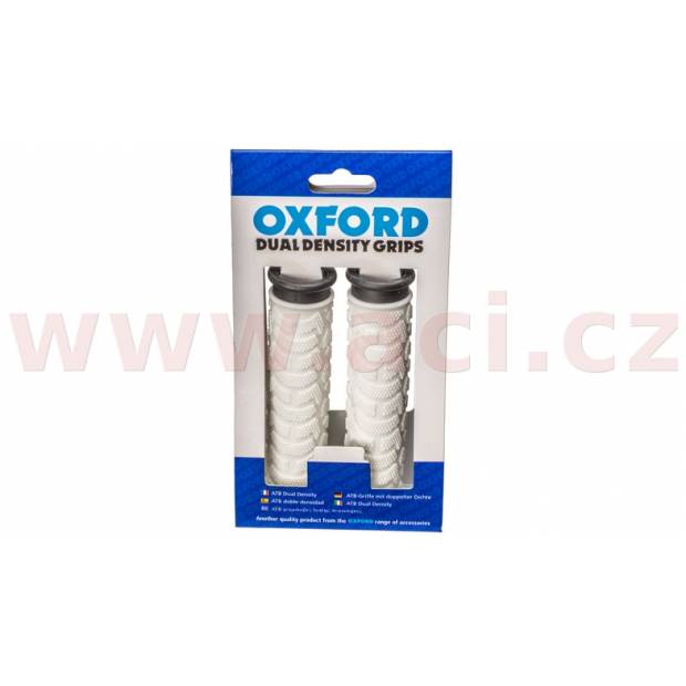 gripy MTB, OXFORD (bílé/černé, dvoukomponentní, délka 127 mm, 1 pár) C003-0013 OXFORD
