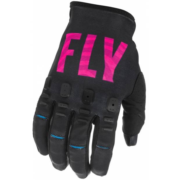rukavice KINETIC S.E. K221, FLY RACING - USA (černá/růžová/modrá) M172-435 Ostatní