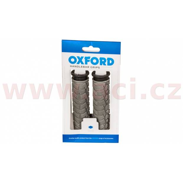 gripy MTB, OXFORD (šedé/černé, dvoukomponentní, délka 127 mm, 1 pár) C003-0010 OXFORD