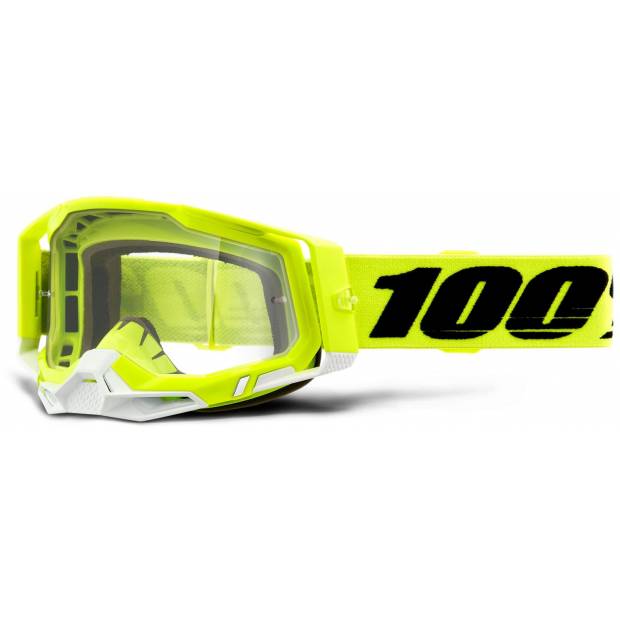 RACECRAFT 2 100% - USA , brýle žluté - čiré plexi M150-513 100%