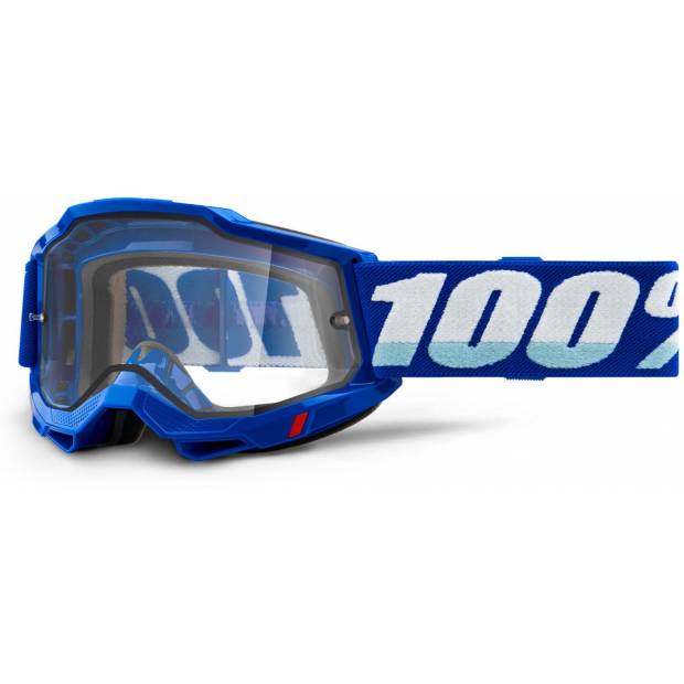 ACCURI 2, 100% Enduro Moto brýle modré, čiré Dual plexi M150-573 100%