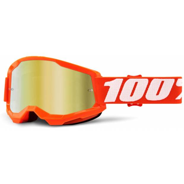 STRATA 2, 100% brýle Orange, zrcadlové zlaté plexi M150-613 100%