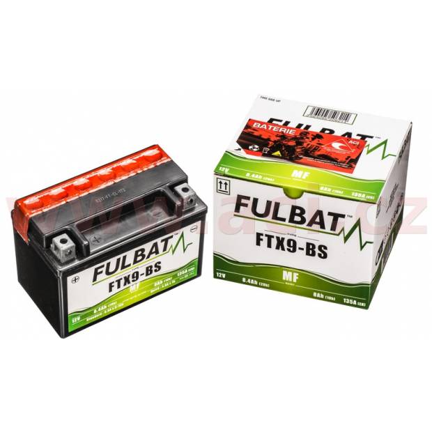 baterie 12V, YTX9-BS, 8Ah, 120A, bezúdržbová MF AGM 150x87x105, FULBAT (vč. balení elektrolytu) M310-119A FULBAT
