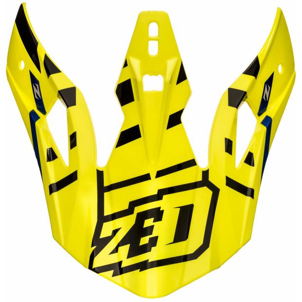 kšilt pro přilby X1.9 a X1.9D, ZED (žlutá fluo/černá/modrá) M142-1741 ZED