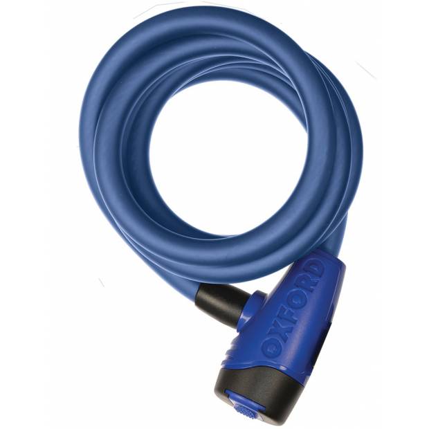 zámek CABLE12, OXFORD (modrý, průměr lanka 12 mm, délka 1,8 m) C005-0044 OXFORD