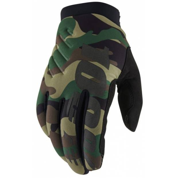 rukavice BRISKER, 100% - USA (camo/černá, vel. L) M172-482-L 100%