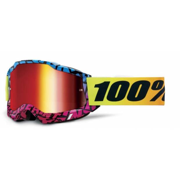 ACCURI 2 SPECIAL 100% UTV/OTG (limited edition Ken Block) červené chrom plexi M150-1019 100%