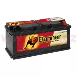 105Ah baterie, 950A, pravá BANNER Running Bull AGM 394x175x190 BA 60501 BANNER