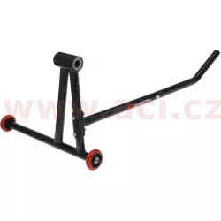 stojan na motocykl zadní (pro jednoramennou kyvnou vidlici), trn nutno dokoupit zvlášť, Q-TECH (černý) M002-85 Q-TECH