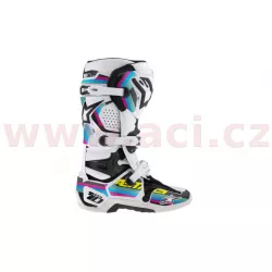 sada polepů pro boty TECH 10 model 2014 až 2018, ALPINESTARS (černá/světle modrá/fialová/zelená) M134-10 ALPINESTARS