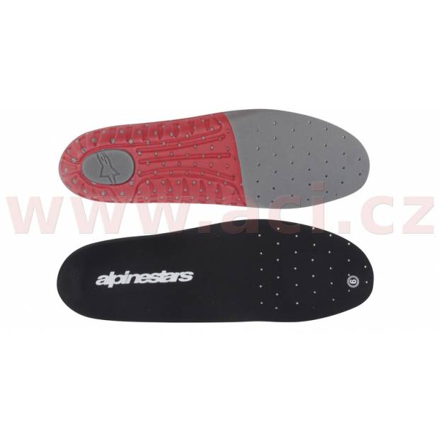 vložky pro boty TECH 7, ALPINESTARS - Itálie (šedé/červené, pár, vel. 40,5) M134-76-405 ALPINESTARS