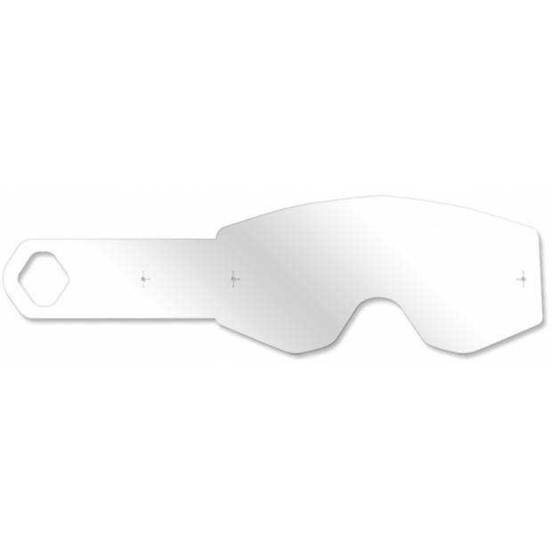 strhávací slídy plexi pro brýle FLY RACING, FLY RACING dětské (10 vrstev v balení, čiré) M152-179 FLY RACING