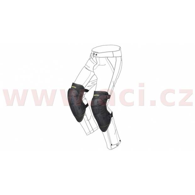 převlekové chrániče kolen K-NET, SPIDI (černá, pár) M160-128 SPIDI